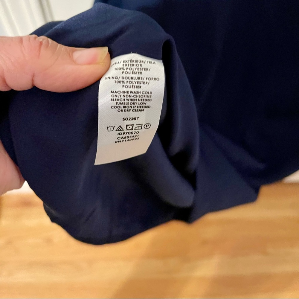 Ann Taylor Midnight Blue Mini Dress • 12 Petite • Like New - Picture 6 of 6
